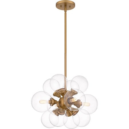 Quoizel Glinda Pendant 4 Lights Brushed Weathered Brass GLI2820BWS